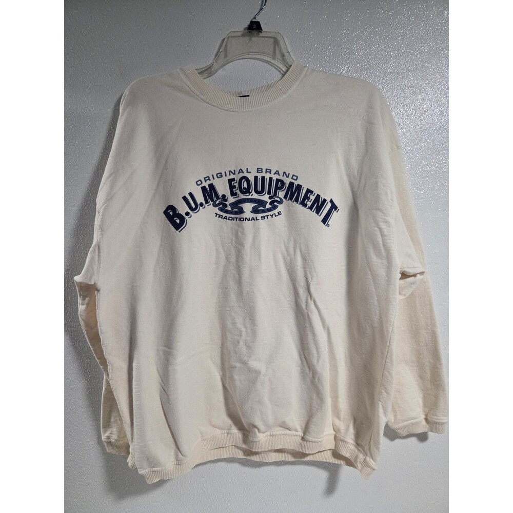 B.U.M. Equipment Y2K 90s Pullover Sweatshirt L